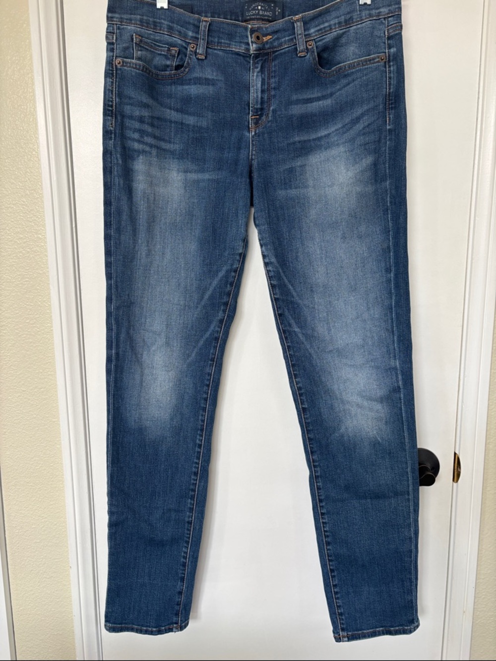 Lucky Brand Medium Blue Straight-Leg Jeans
